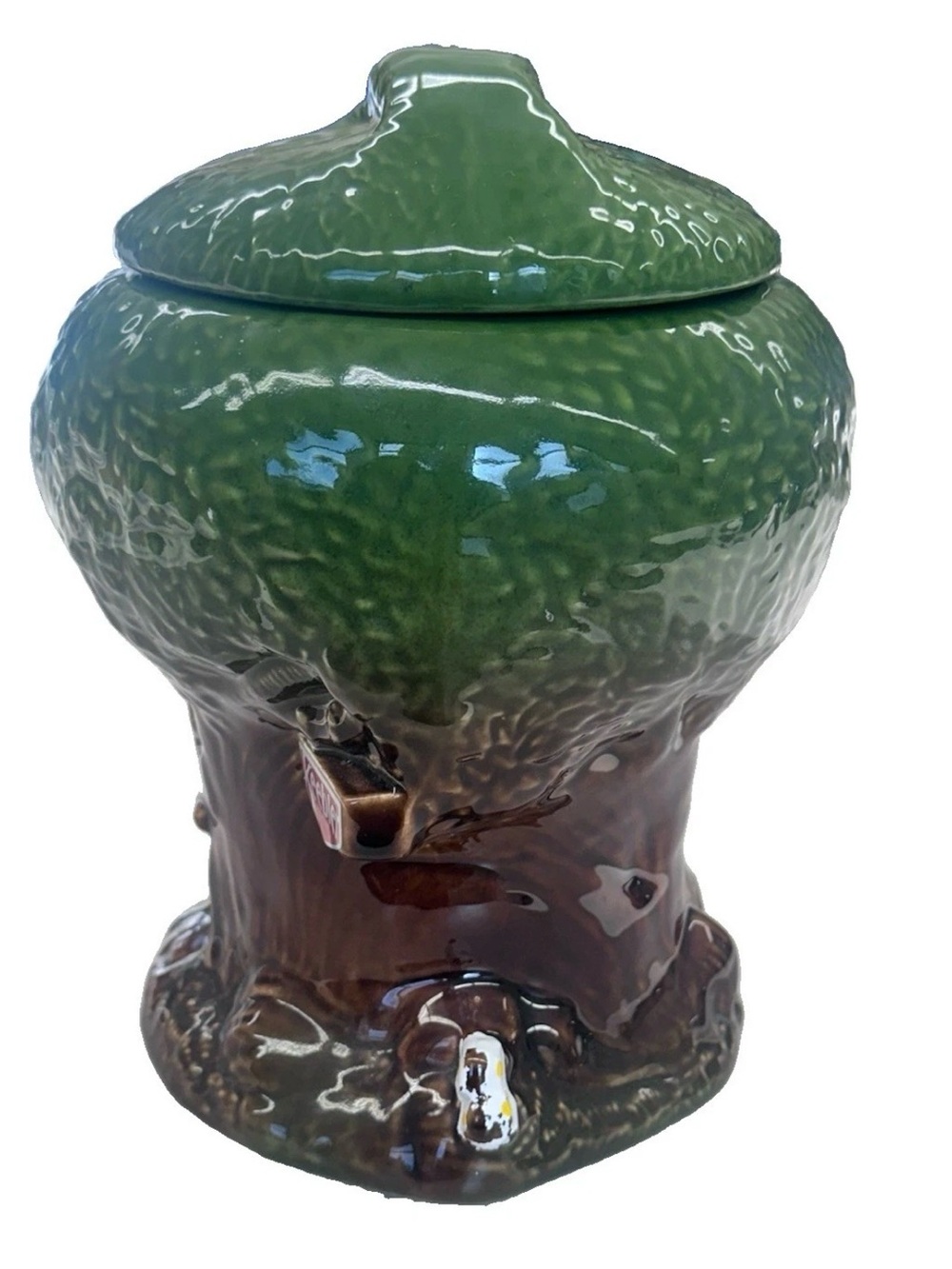 Vintage 1981 McCoy Keebler Tree House Cookie Jar with Ernie The Elf - Picture 4 of 10